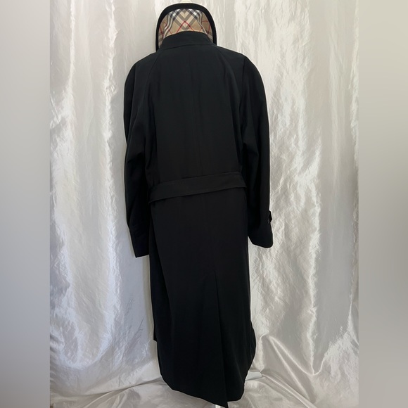 Burberry Black Long Trench Coat Man’s EU 42R - Picture 4 of 17